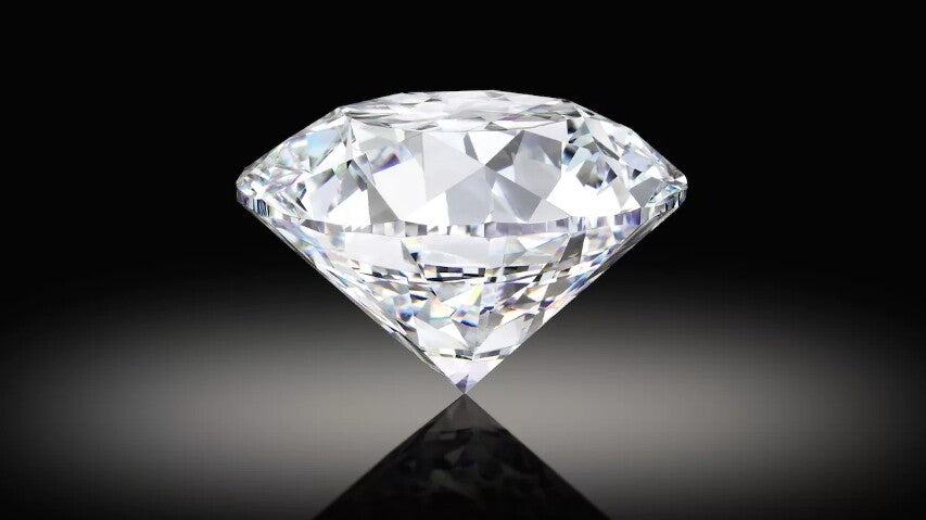 Diamond 1 carat D color brilliant cut.