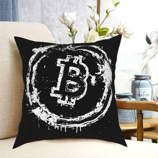 Bitcoin Cryptocurrency Pillow Cover