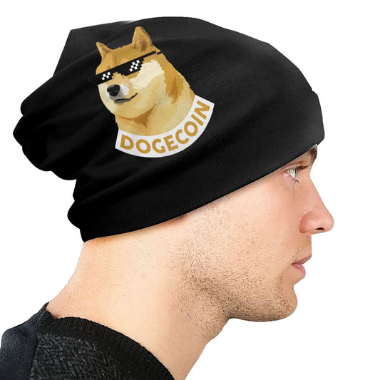 Dogecoin-Strickmütze
