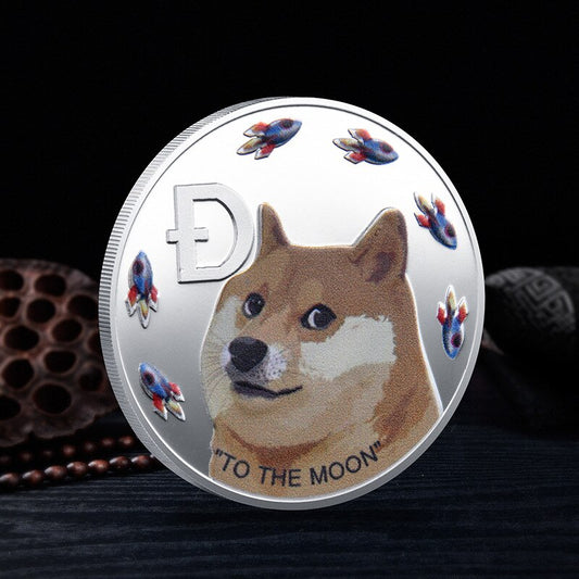 Dogecoin  gold and silver plated