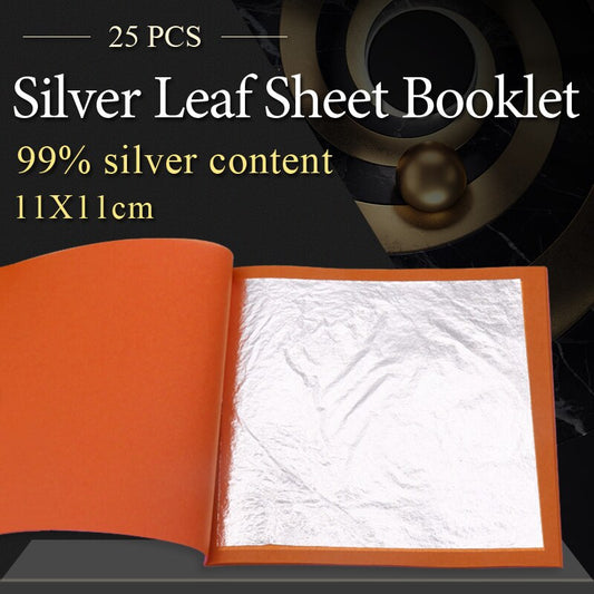999 Silver foil real silver 25 - 50 pcs