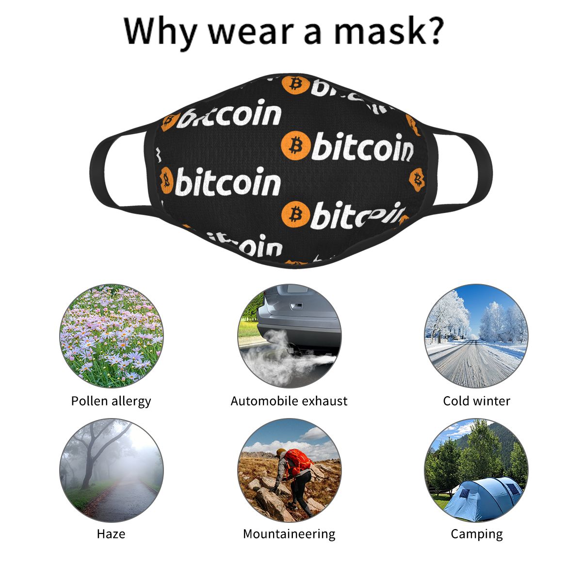 Bitcoin face mask
