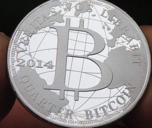 Bitcoin  collectible silver plated
