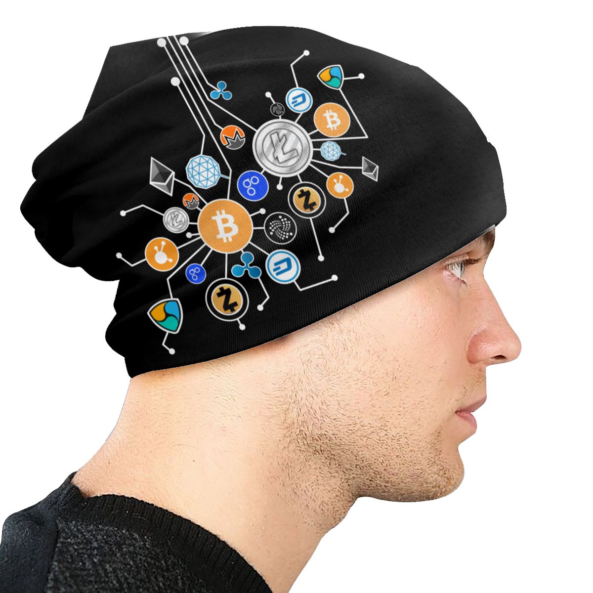 Cryptocurrency knitted hat