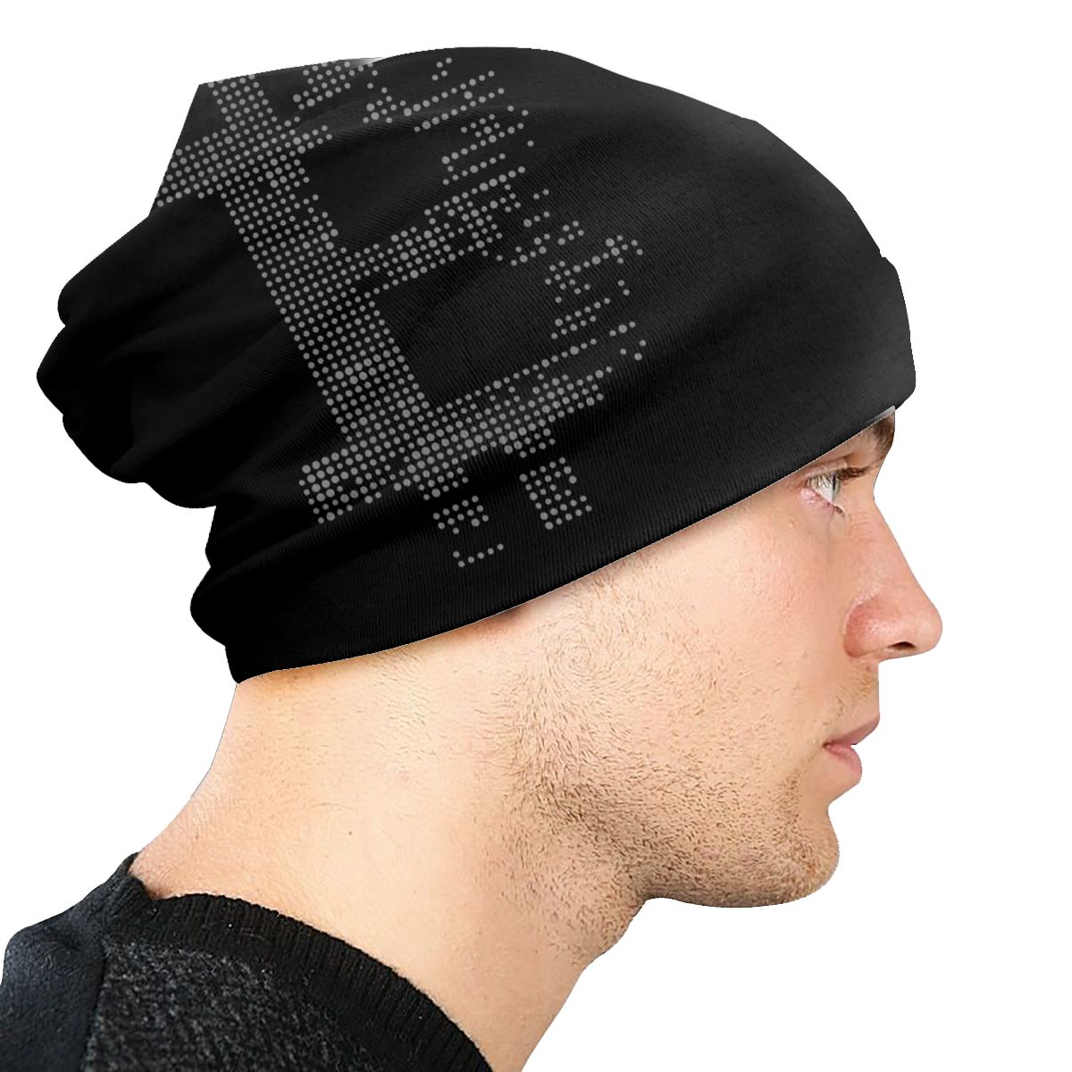 Bitcoin knitted hat