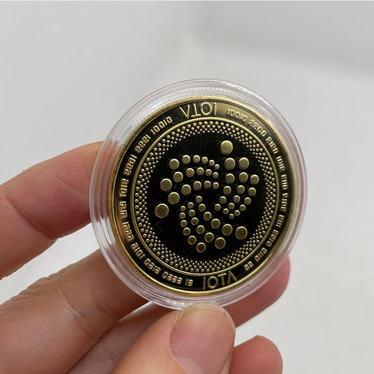 IOTA Coin Gold and Silver plated