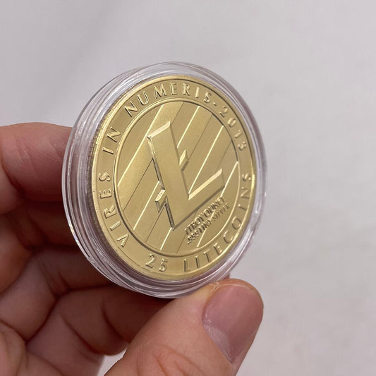 Litecoin coin Silver and Gold plated