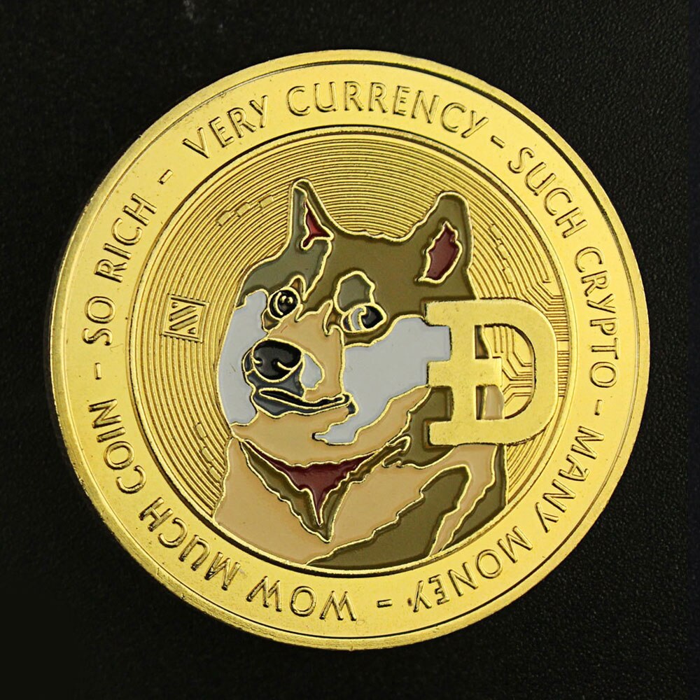 Dogecoin Gold and Silver plated