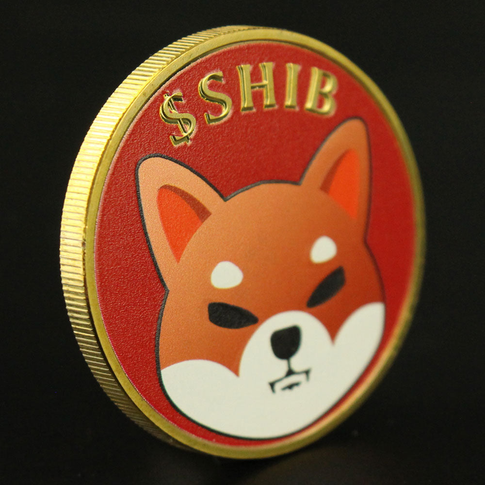 SHIBA Inu Münze SHIB Vergoldet und versilbert