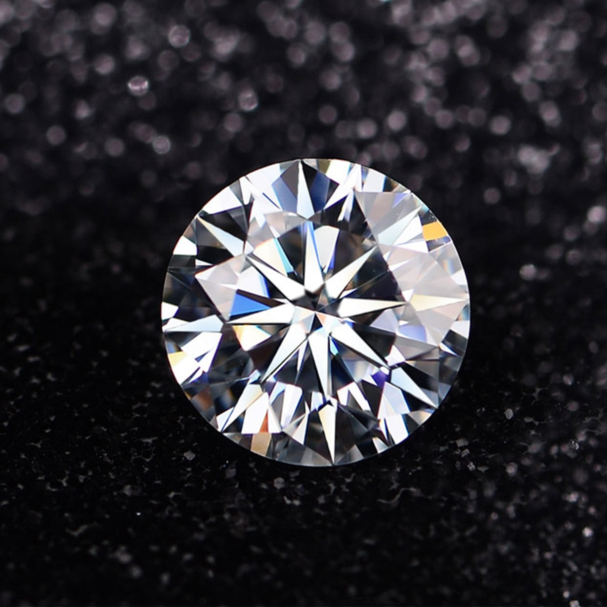10 Karat 14 mm echter Moissanit-Diamant G Farbe VVS1