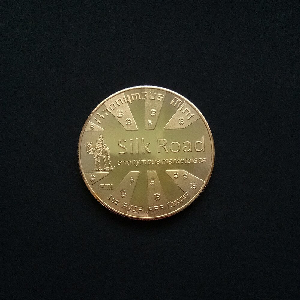Bitcoin Silk road gold and silver plated