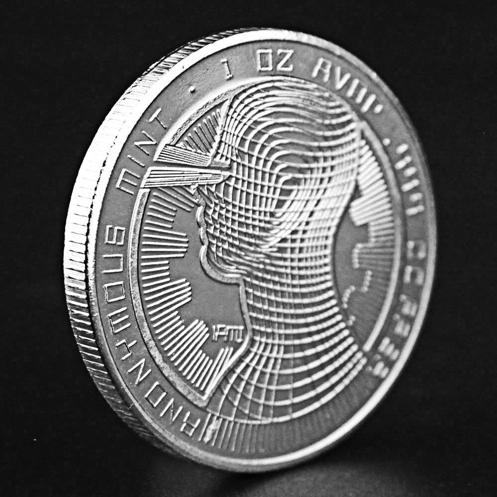 Bitcoin Silver plated