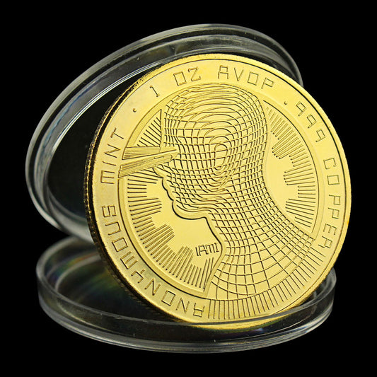 Bitcoin gold and silver plated