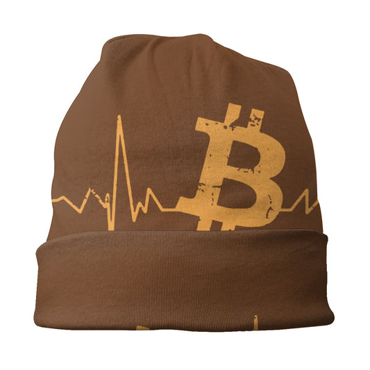 Bitcoin knitted hat