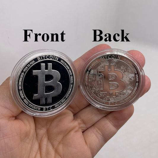 New designs  gold and silver plated Bitcoin