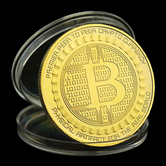 Bitcoin vergoldet und versilbert