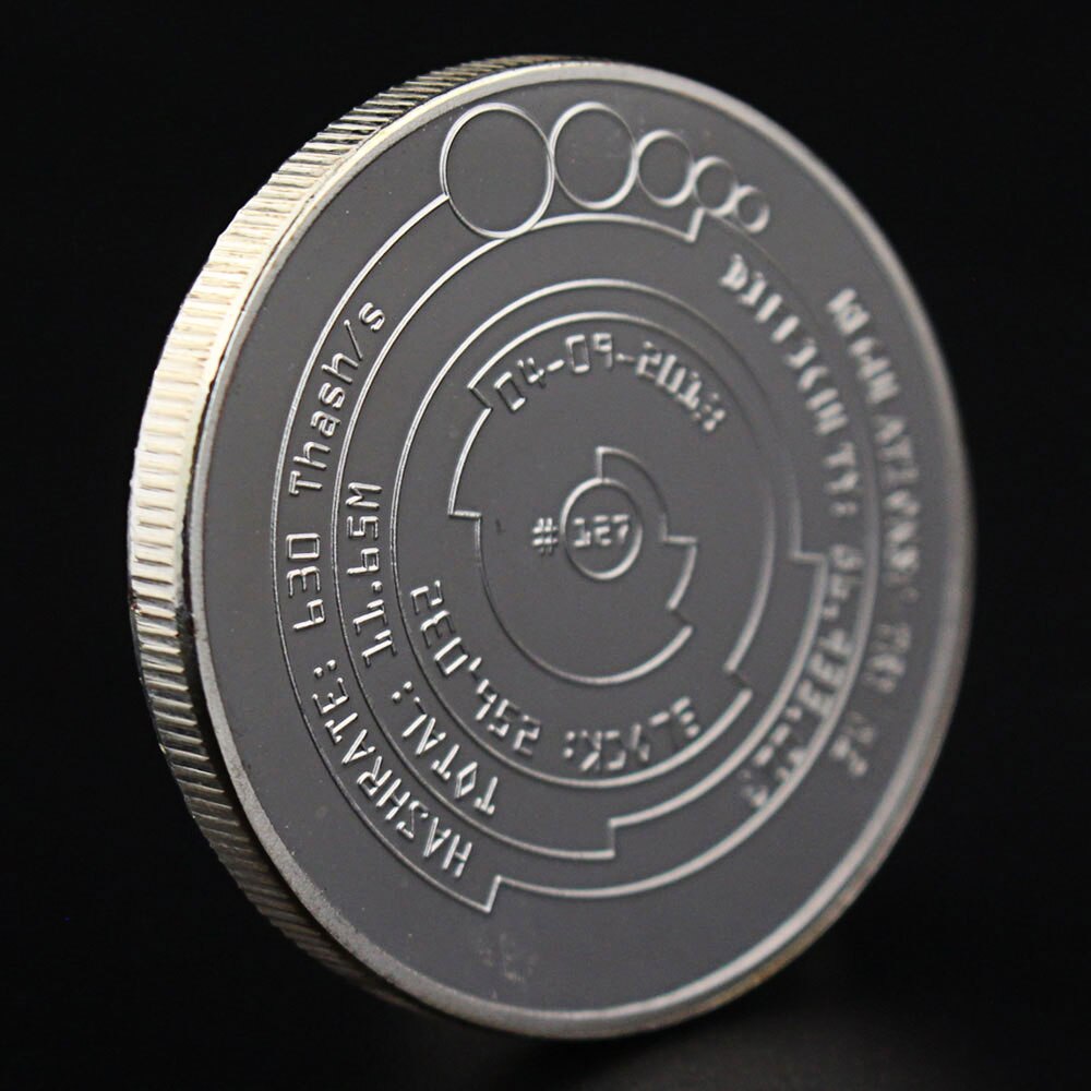 Bitcoin Silver Plated