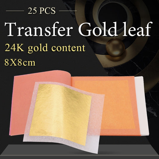 24K Gold Foil  Real Gold 8x8cm