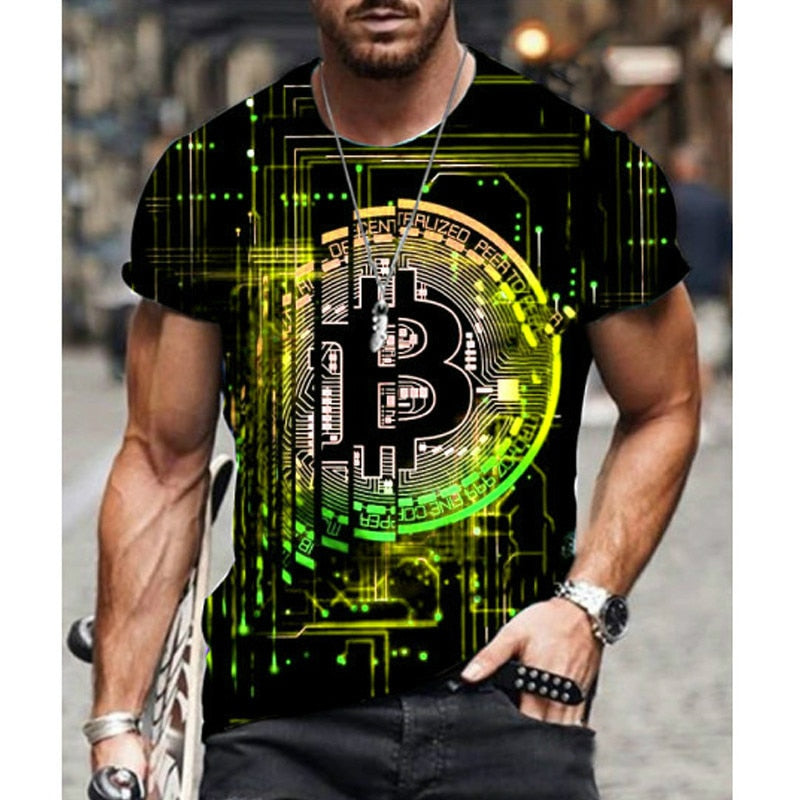 3D-Bitcoin-T-Shirt