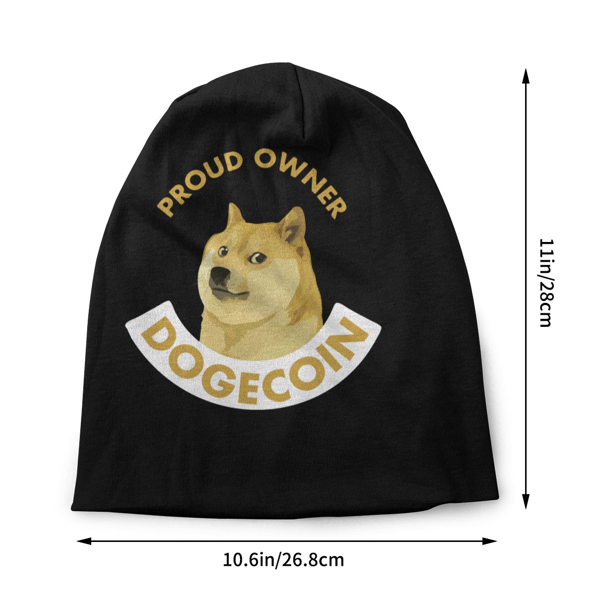 Dogecoin knitted hat