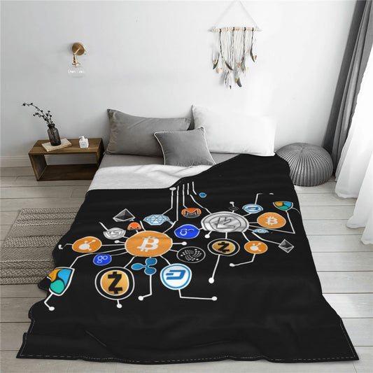 Blanket cryptocurrency bitcoin blanket