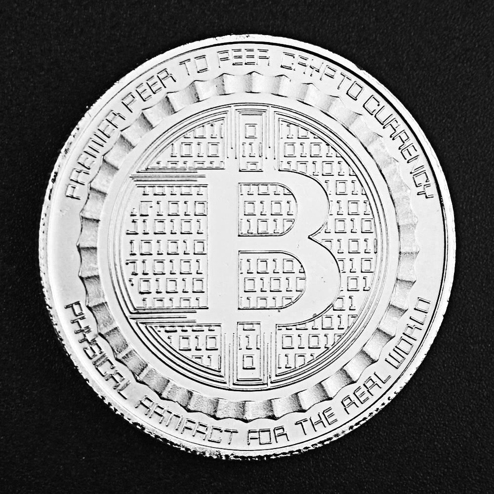 Bitcoin Silver plated