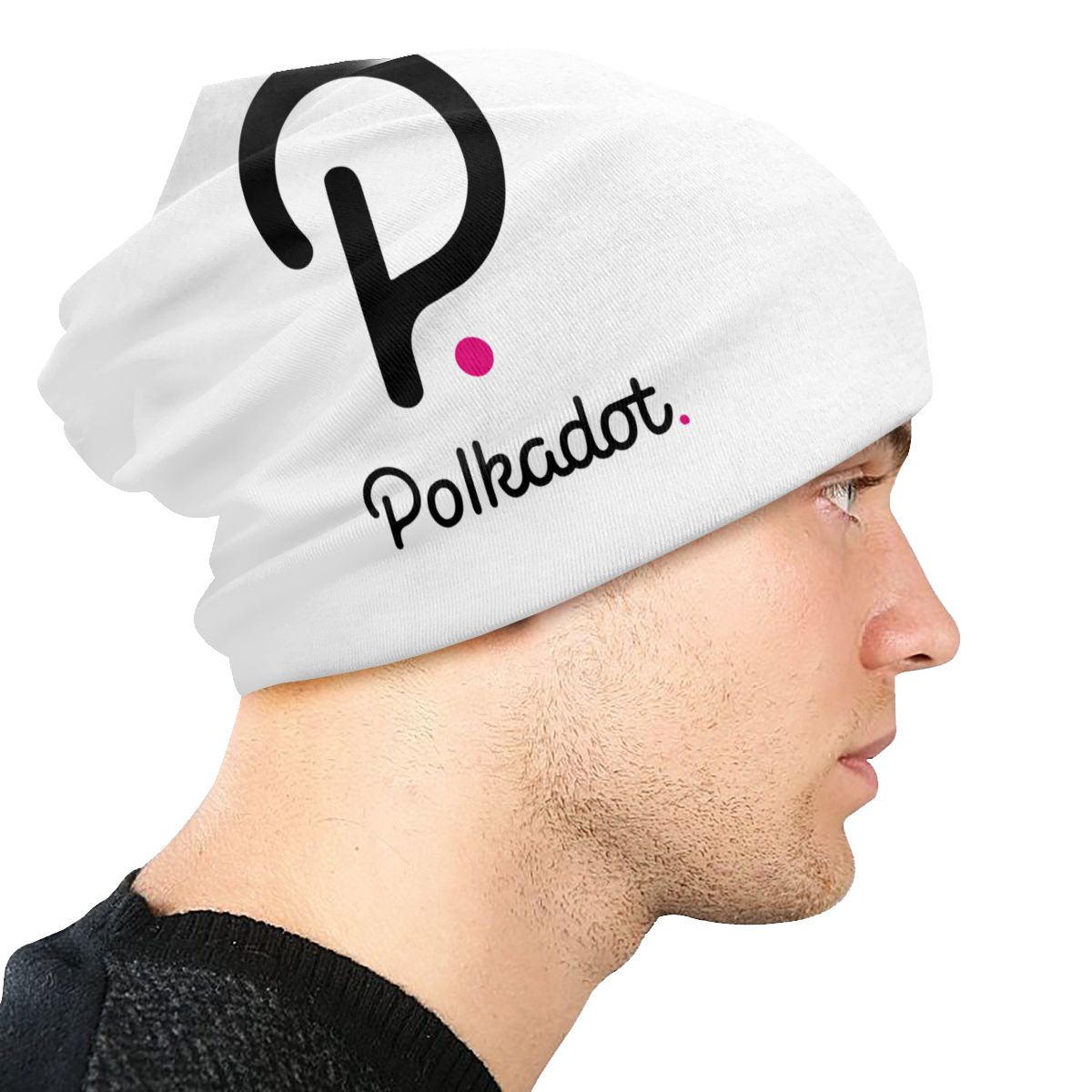 Polkadot knitted hat