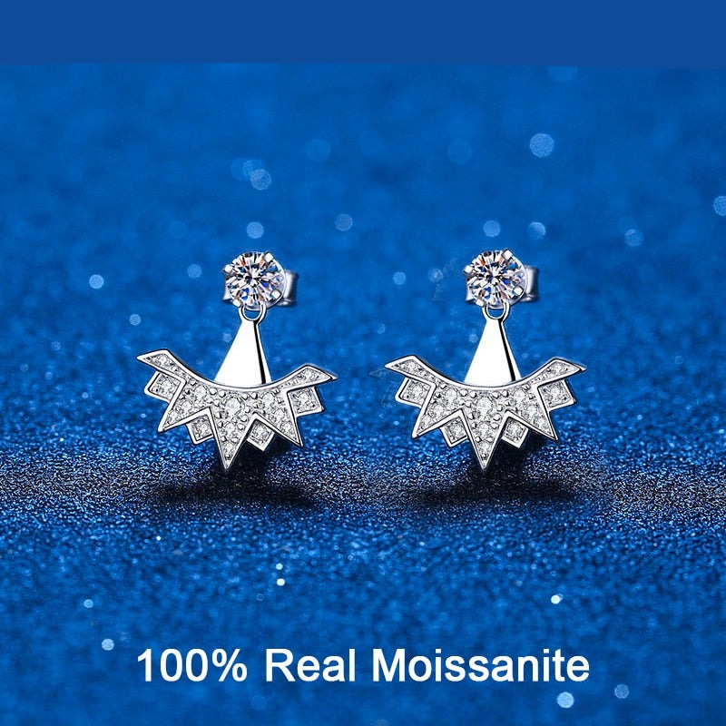 moissanite earring Moissanit-Ohrring