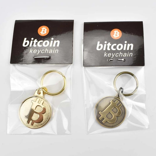 Bitcoin antique brass and Gold plated