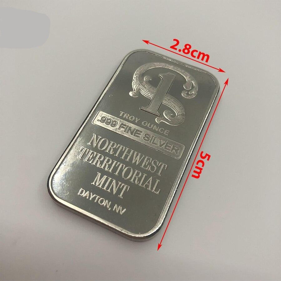 10pcs 999 FINE Silver plated metal bar