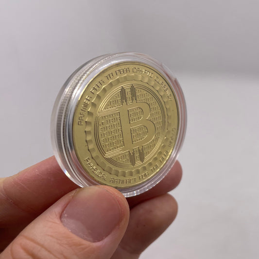 Bitcoin Gold plated new design