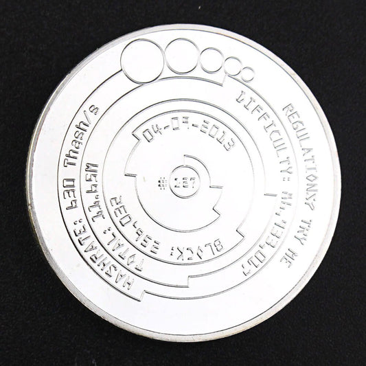 Bitcoin Silver Plated