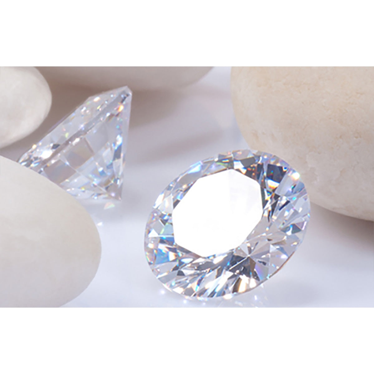 Genuine gemstones moissanite diamond stones from 0.1ct to 6ct  D Color VVS1