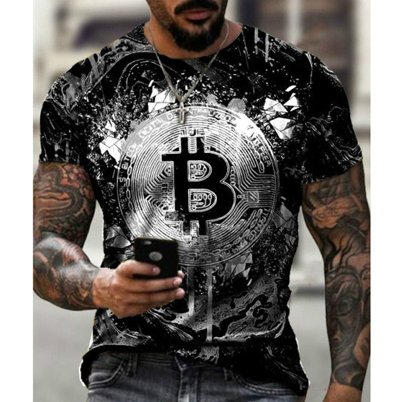 3D Bitcoin t-shirt