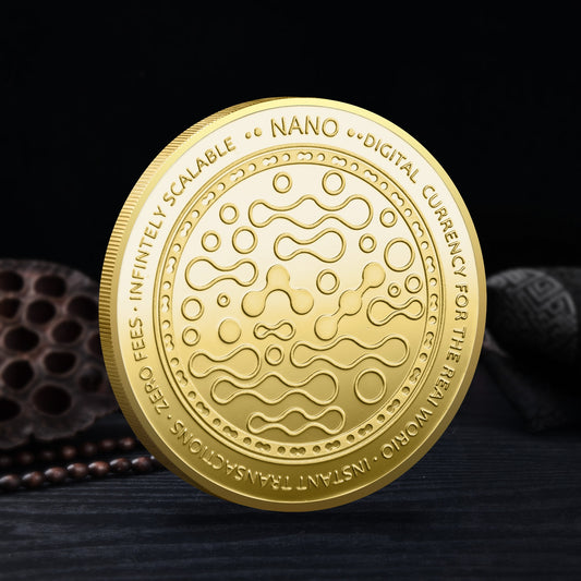 NANO coin Gold and silver plated