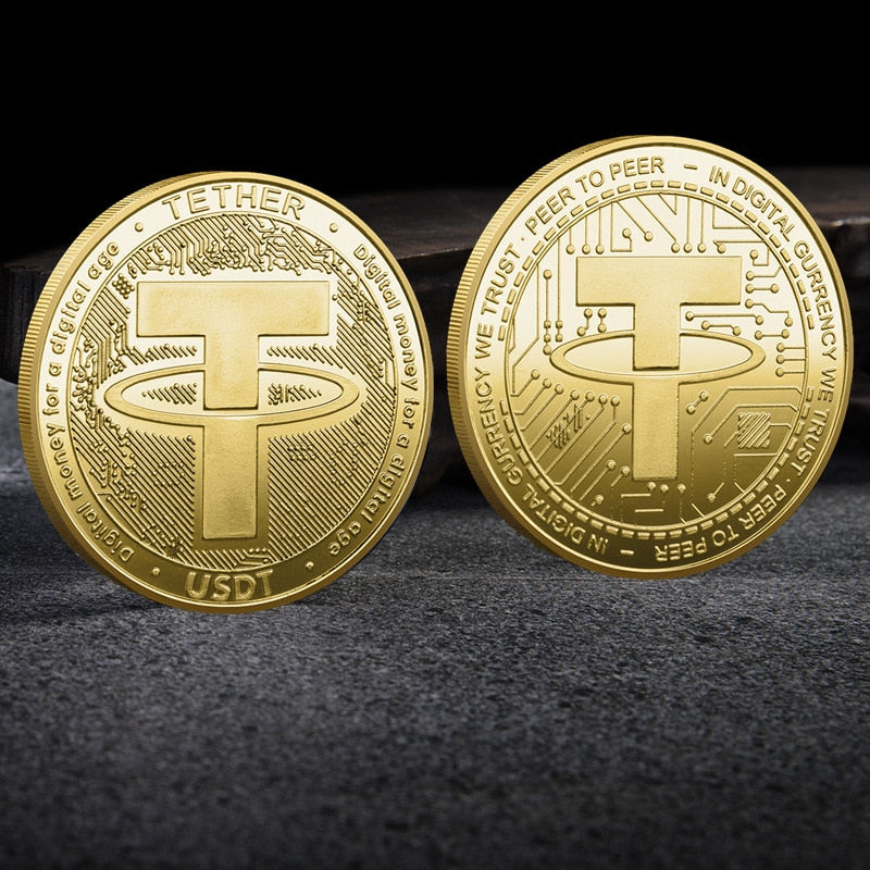 Tether USDT  Gold and Silver plated