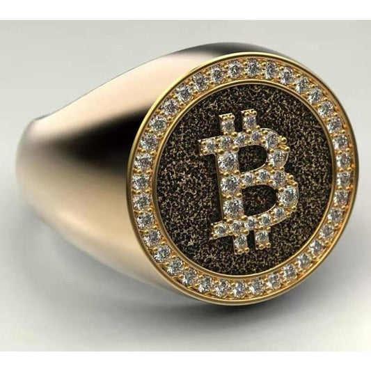 Bitcoin-Ring vergoldet