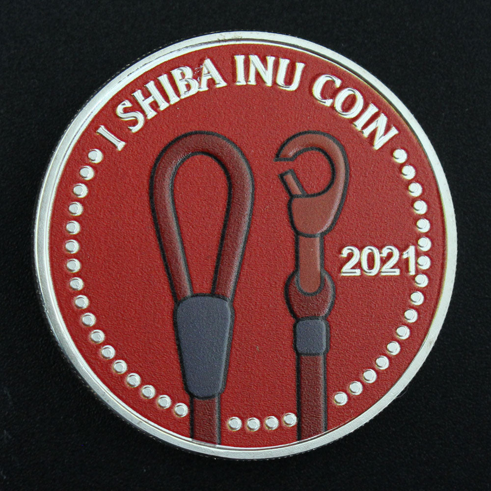 SHIBA Inu Münze SHIB Vergoldet und versilbert