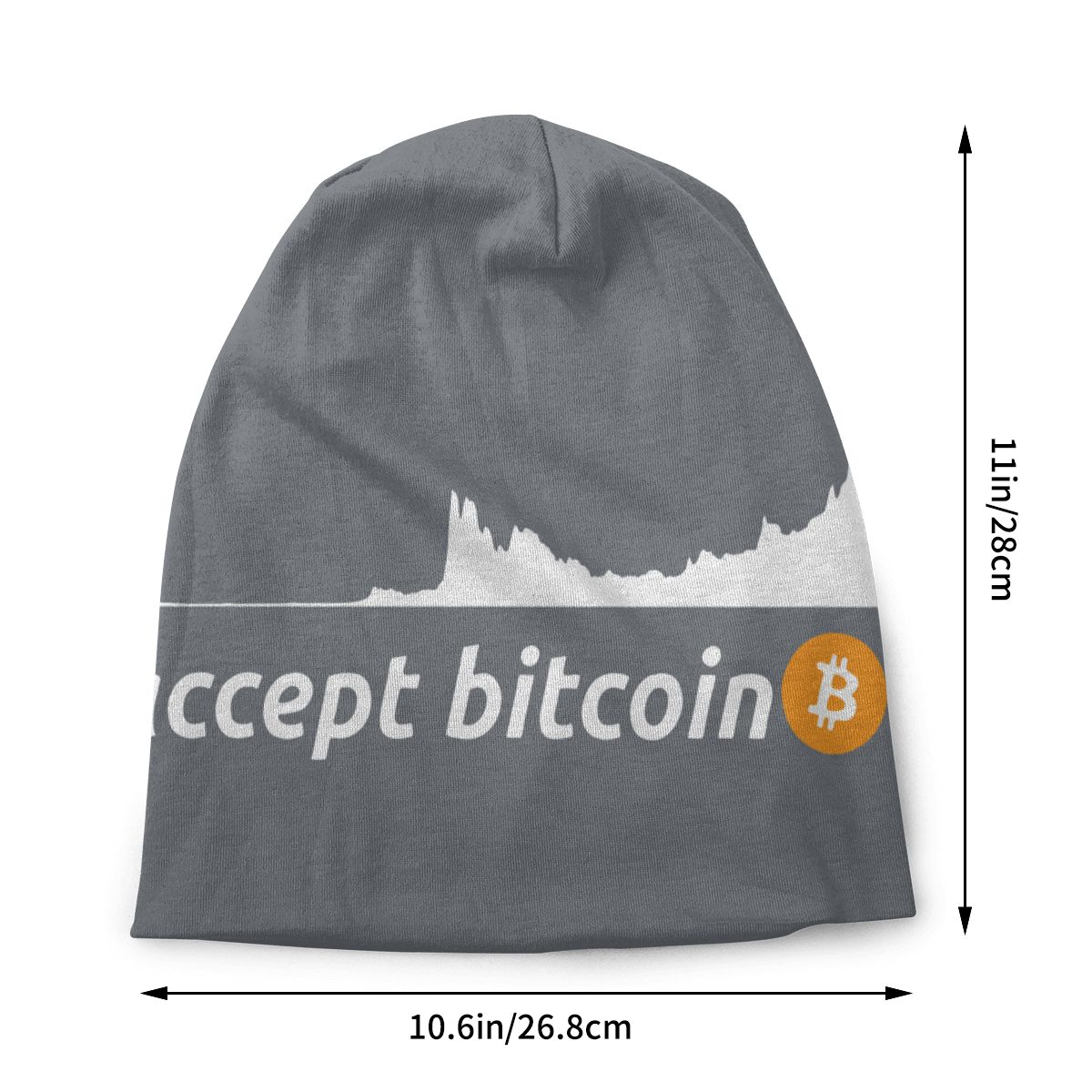 Accept Bitcoin knitted hat