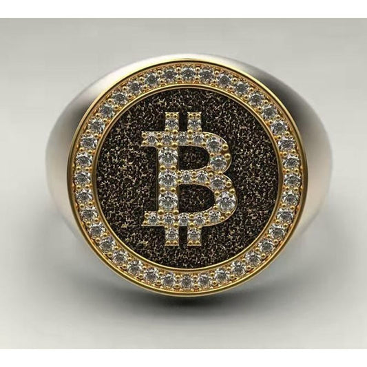 Bitcoin-Ring vergoldet