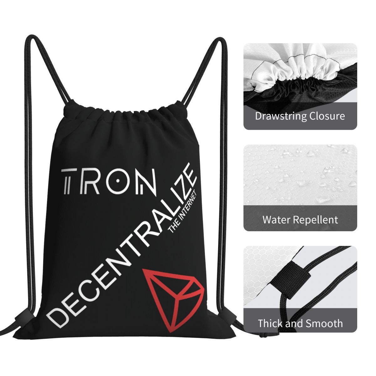 TRON coin crypto backpack