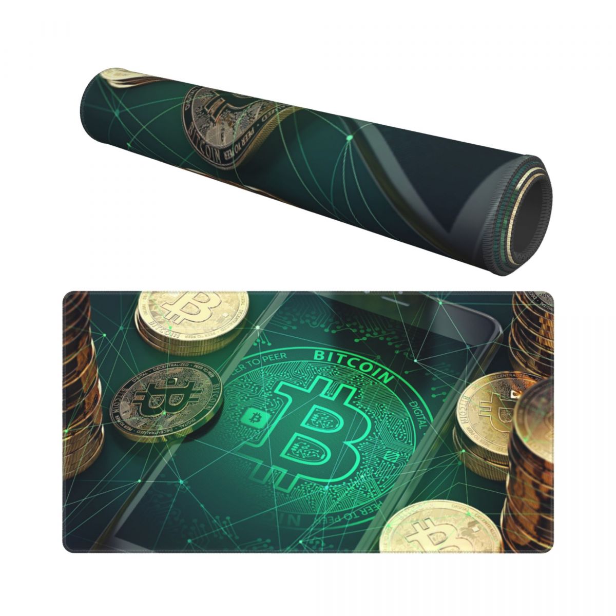 Bitcoin BTC Cryptocurrency Gaming  Mousepad