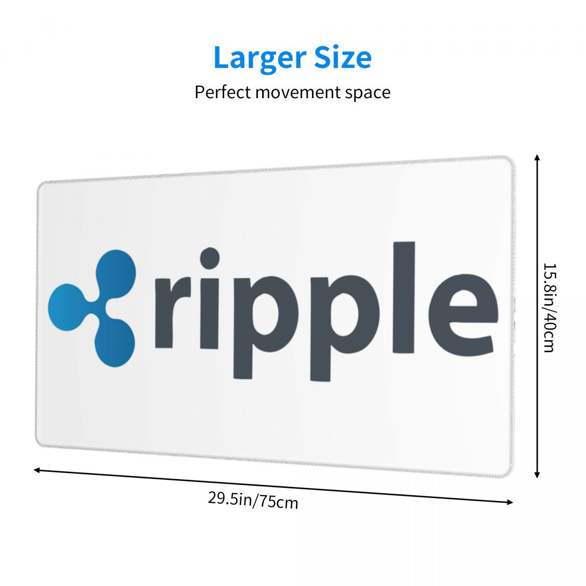 Ripple XRP Cryptocurrency Keyboard Desk Mat Mousepad