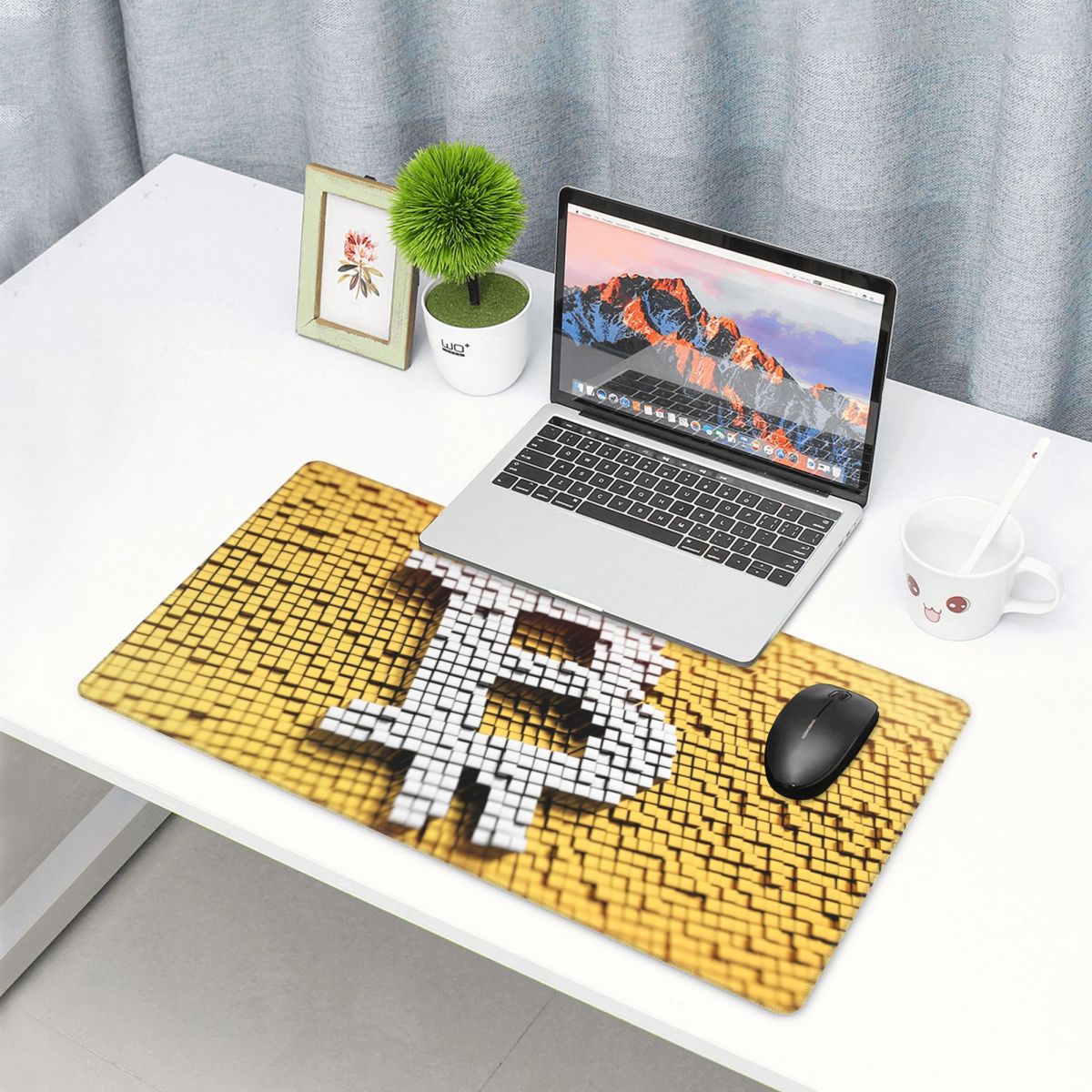 Bitcoin BTC Cryptocurrency Keyboard Carpet Mousepad