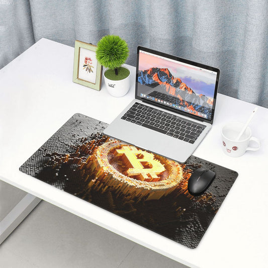 Bitcoin BTC Cryptocurrency Keyboard Mouse Mat  Mousepad