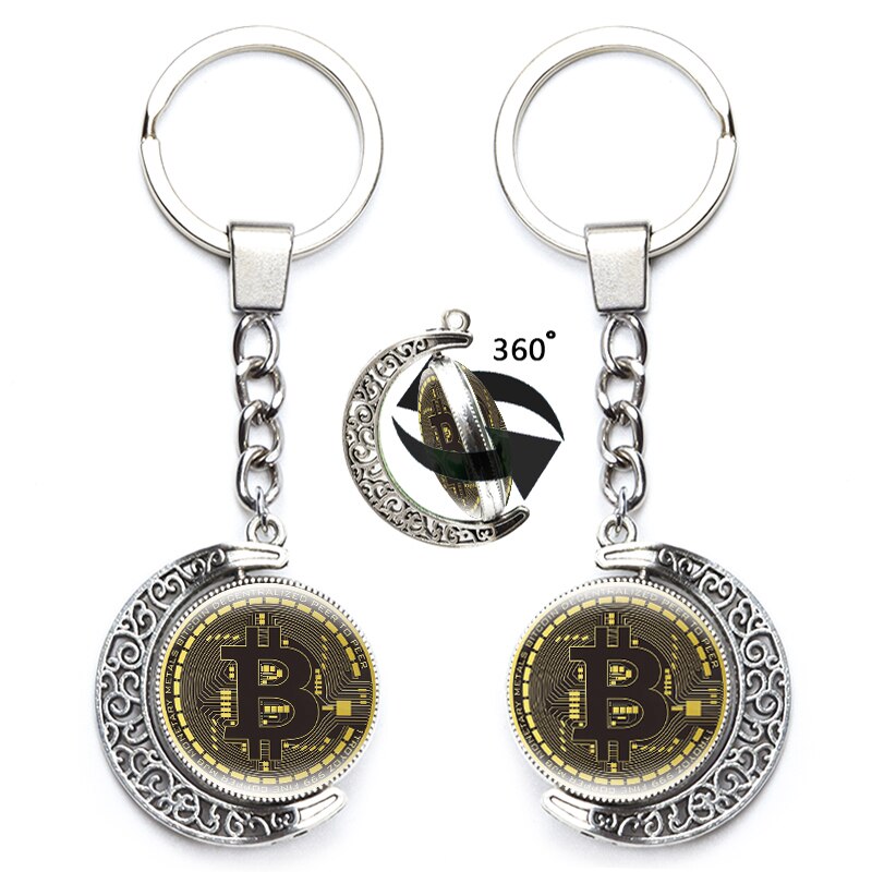 Bitcoin Keychain 360 Degrees Rotated