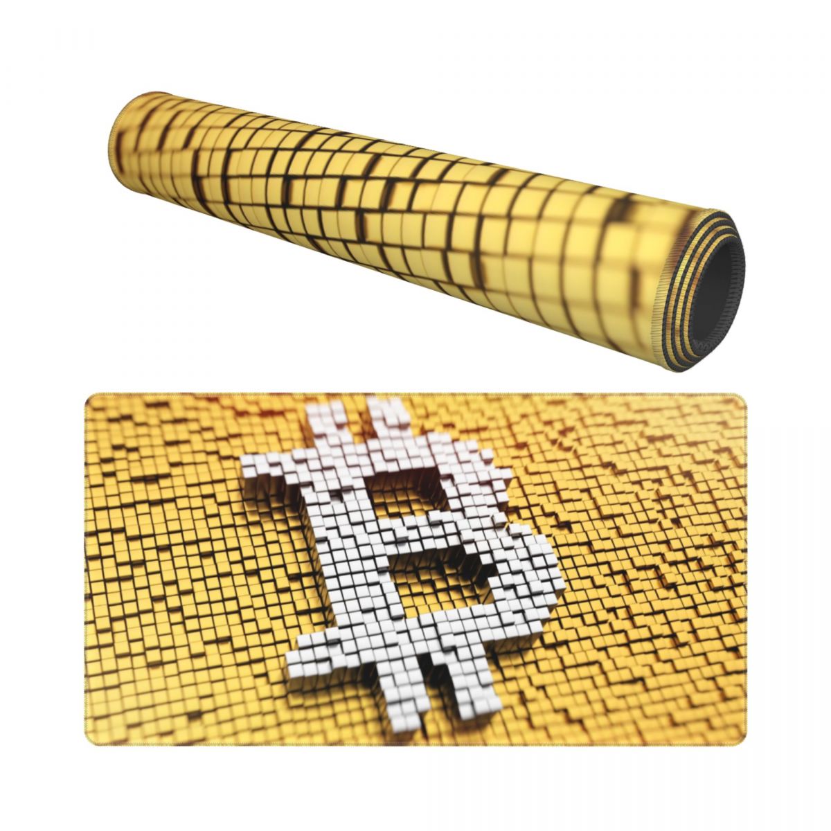 Bitcoin BTC Cryptocurrency Keyboard Carpet Mousepad