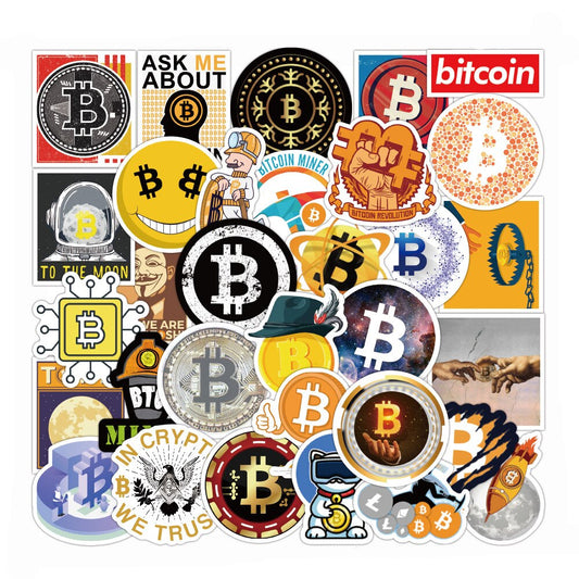 Bitcoin Stickers 10/50pcs Pack