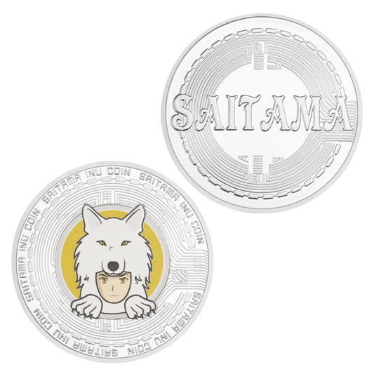 Saitama INU Crypto Coins Gold Plated