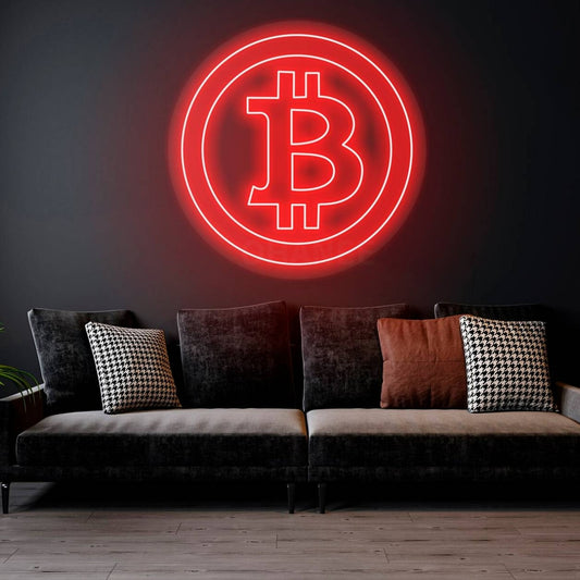 Bitcoin LED-Neonlichtzeichen